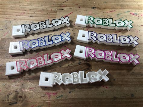 Roblox Personalized Custom Name Tag Keychain Keyring Zipper Etsy