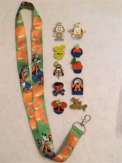 Disney Pins Lanyard Starter Set Goofy Lanyards Disney Pin Etsy