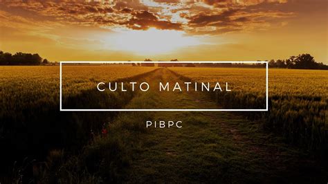 Igreja Em Casa Culto Matinal Pibpc Youtube