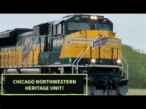 CHASING UP 1995 CNW HERITAGE UNIT IN ACTION RAILFANNING KANSAS CITY