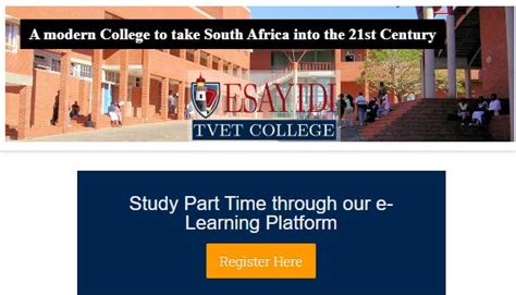 Esayidi TVET College Student Portal - Login | esayidi.coltech.co.za