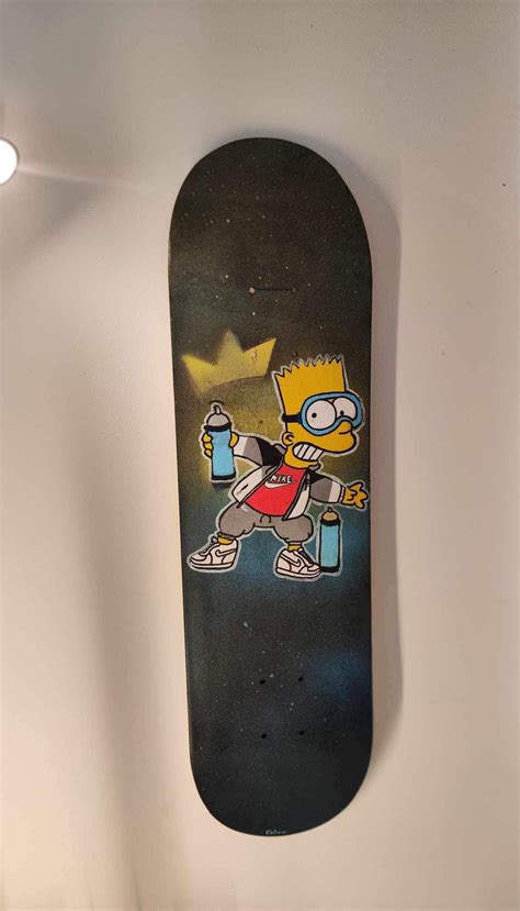 Skateboard Bart Simpson - Etsy