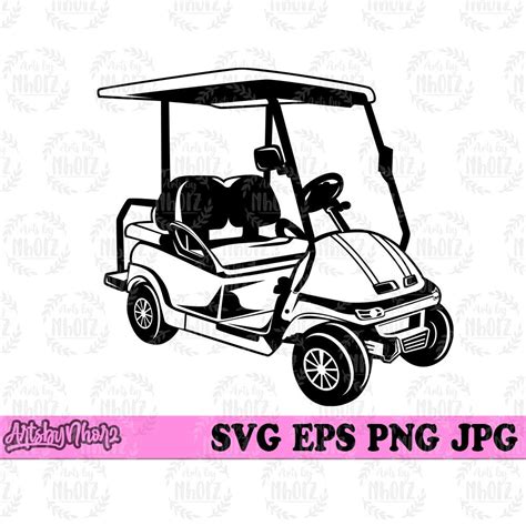 Golf cart svg file golf cart svg golf cart clipart golf cart cut files ...