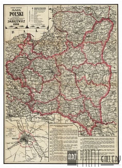 Mapa Polski Województwo Powiatów Niska cena na Allegro pl