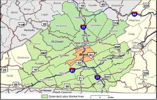 Bland Virginia Map Zip Code Map