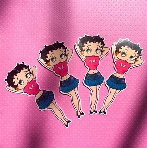 Y2k Betty Boop Sticker Betty Boop Illustration Kawaii Girly Art Y2k