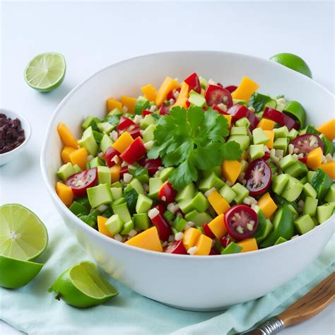 Salade De Légumes à La Tomate Concombre Poivron Céleri Et Persil