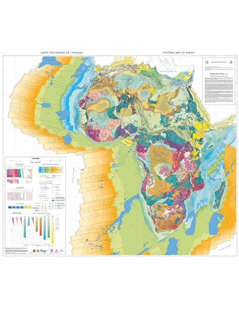 Tectonic Map Of Africa Ccgm