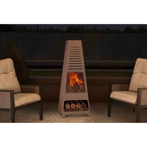 Sunjoy Steel Wood Burning Chiminea And Reviews Wayfair