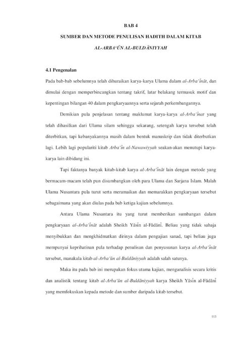 PDF BAB 4 SUMBER DAN METODE PENULISAN HADITH Studentsrepo Um Edu My