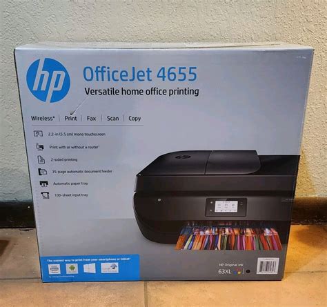 Hp Officejet 4655 All In One Wireless Color Inkjet Printer New Sealed In Box Ebay