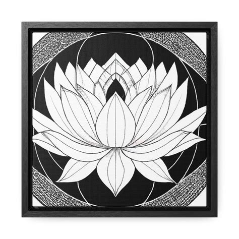 Sacred Spiral Of Lotus Light Canvas Etsy