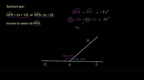 Calcul de la mesure d angles supplémentaires exemple YouTube