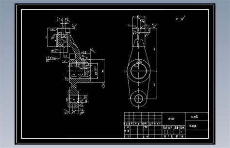 推动架加工工艺和钻m8螺纹底孔夹具设计 版本2 Autocad 2000模型图纸下载 懒石网