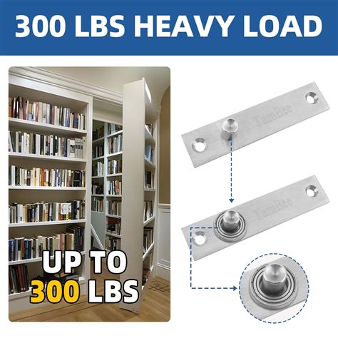 Snapklik.com : TamBee Heavy Duty Pivot Hinge 300lbs Load Hidden Door