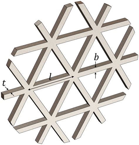 A Lattice Structure With Triangular Unit Cells And Its Strut Dimensions