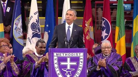 Obamas Eulogy For Charleston Shooting Victims Full Speech Youtube