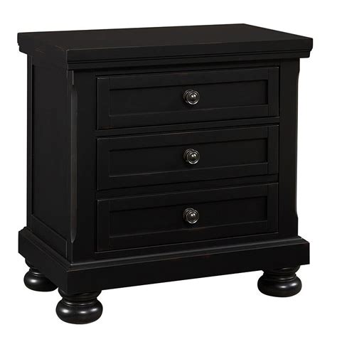 Reflections Nightstand (Ebony) by Vaughan Bassett | FurniturePick