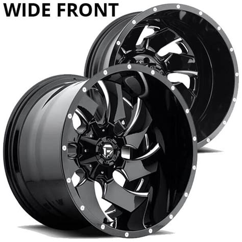 20 Fuel Wheels D239d574 Cleaver Dually Gloss Black Milled Off Road