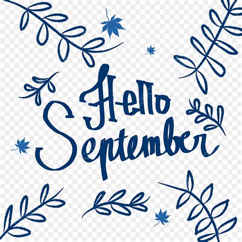 Hello September White Transparent Hello September Blue Hello