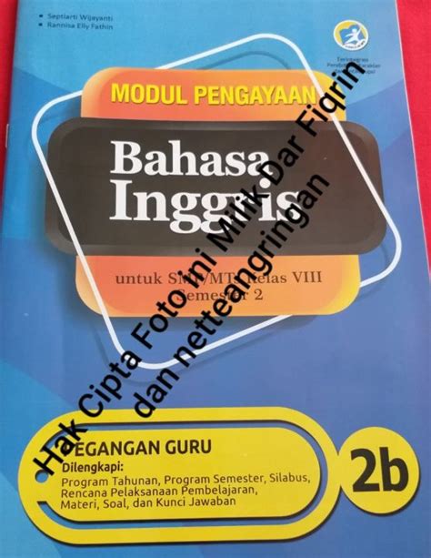 Buku Pegangan Guru Smp Bahasa Inggris Kelas 8 Semester 2 K13 Revisi 2018 Kartika Lazada Indonesia