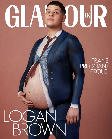 L homme transgenre enceint Logan Brown en couverture du numéro Pride de