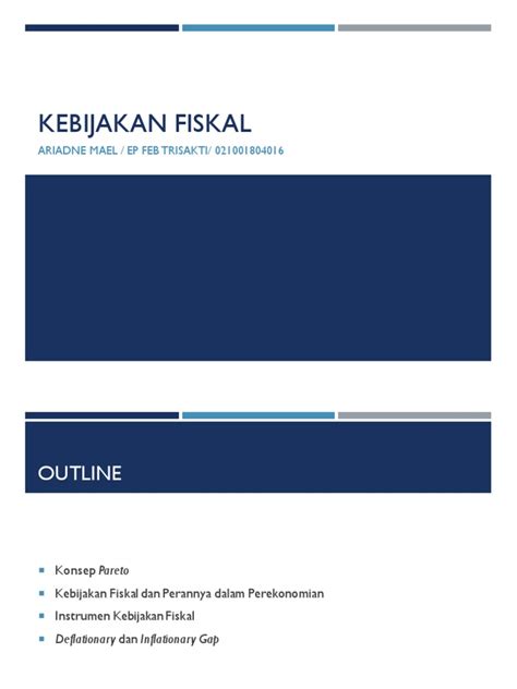 Kebijakan Fiskal Pdf