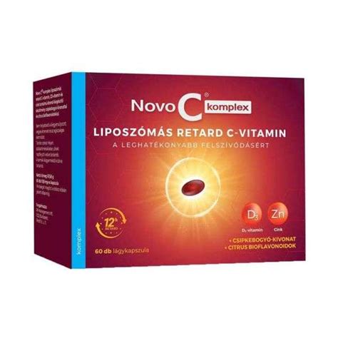 NOVO C KOMPLEX LIPOSZÓMÁLIS RETARD C VITAMIN D3 CINK 60 DB