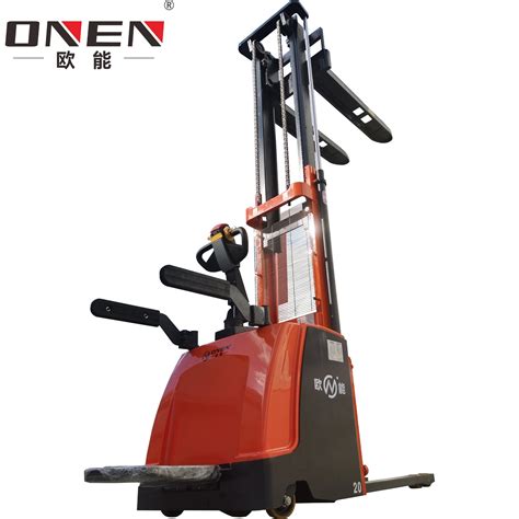 1500 2000 Kg Load Capacity Full Electric Stackers With CE ISO Hydraulic