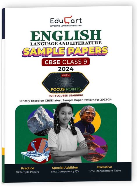 Educart Cbse English Language And Literature Class 9 Sample Paper 2023 24 Introducing Revision