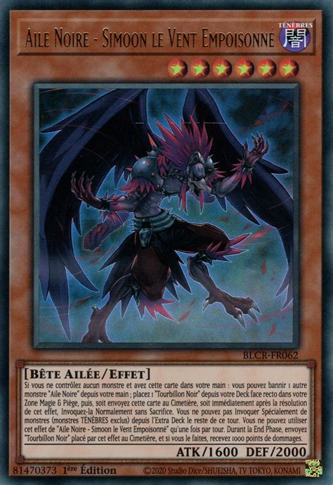 BLCR FR062 Aile Noire Simoon le Vent Empoisonné Yu Gi Oh