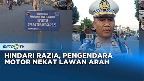 Hindari Razia Pengendara Motor Nekat Lawan Arah Youtube