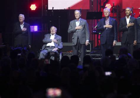 All Five Living Former Us Presidents Made A Rare Appearance At A Fundraiser For Those Affected