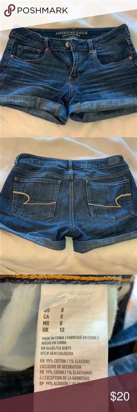 American Eagle Midi Super Stretch Denim Shorts American Eagle Super