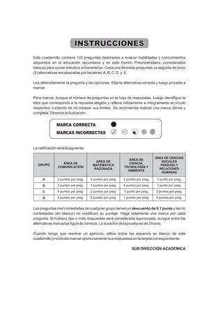 SIMULACRO DE EXAMEN DE ADMISION REGIONAL CPU UNJFSC 09 DE AGOSTO DEL