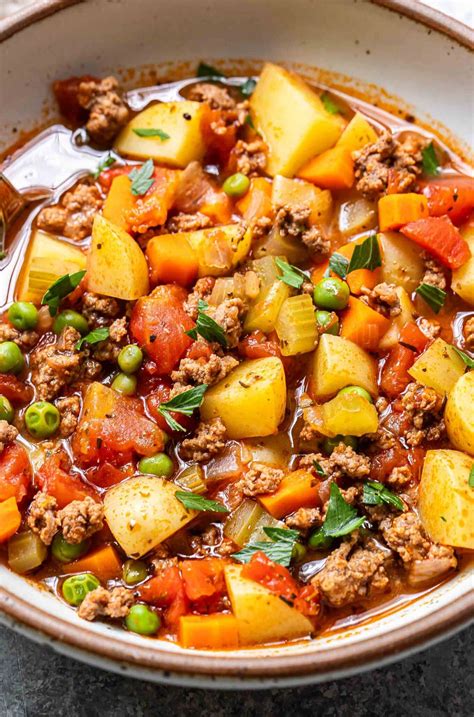 Hamburger Soup Recipe Runner