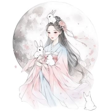 Classic Character Cartoon Hand Drawn Mid Autumn Festival Elements Hand