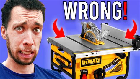 8 Mistakes Every New Woodworker Makes With A Table Saw Youtube