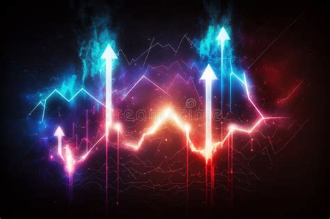 Stock Market Or Forex Trading Charts And Candlestick Chart Generative