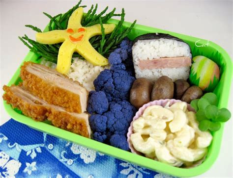 Hawaiian Beach Bento My Entry For Hapa Bentos Beach Theme Flickr