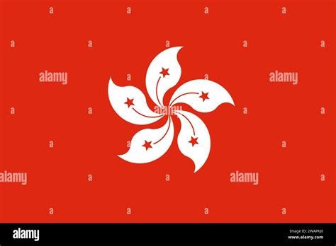 High Detailed Flag Of Hong Kong National Hong Kong Flag Asia 3d