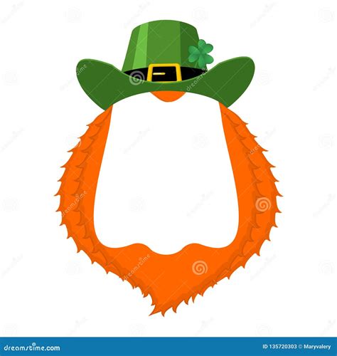 Leprechaun Hat And Beard Template