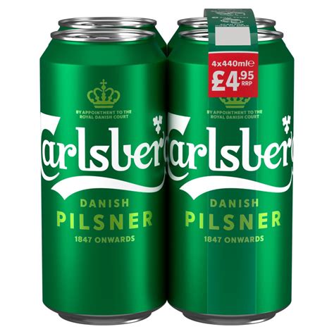 Carlsberg Danish Pilsner 4 X 440ml Bb Foodservice