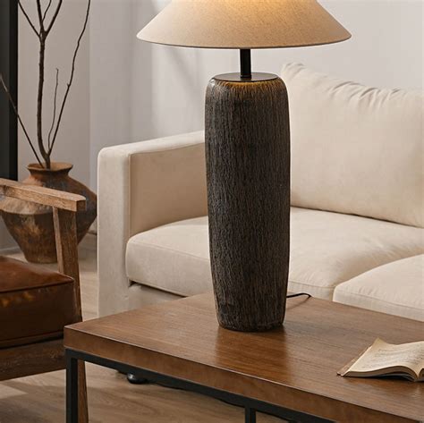 Weathered Wood Floor Lamp Mooielight Weathered Wood Floor Lamp