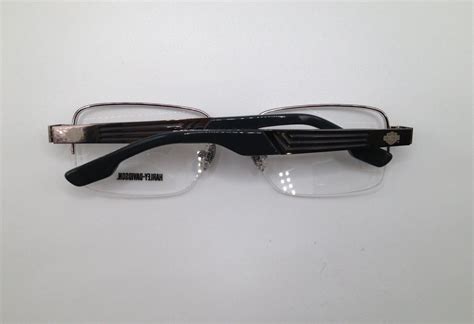 Harley Davidson Hd 0724 008 Gunmetal Semi Rimless Eyeglasses Frame 55 18 140 724 Ebay