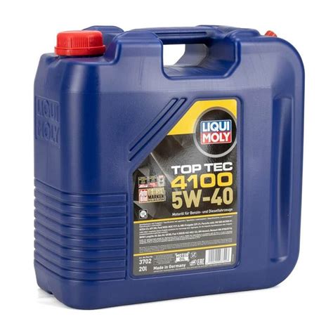 Liqui Moly Motoröl 5W 40 Top Tec 4100 Freigabe Ford WSS M2C 917 A