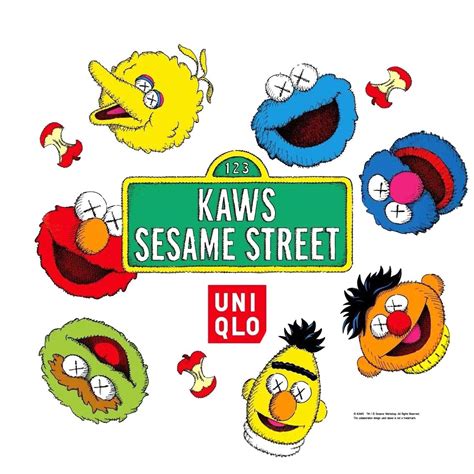 Pin by 2663954711 on 印花 Kaws wallpaper Sesame street Elmo kaws