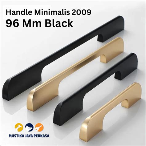 Jual Handle Laci Minimalis 2009 Hitam 96 Mm Black Tarikan Drawer Lemari