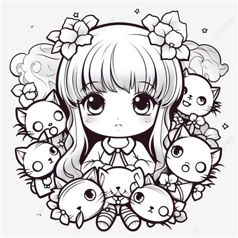 Cartoon Doodle Kawaii Anime Coloring Page Cute Illustration Drawing