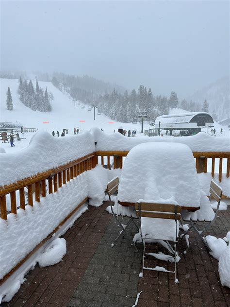 Deer Valley Resort on Twitter: "25” of new ️snow today and it’s still ...